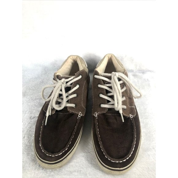 GBX Other - GBX Mens Boat Shoes 10M Casual Slip On Moc Toe Brown Leather Comfort Flats